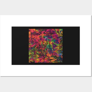 Neon Dream - Colorful Paint Pour/ Fluid Art - Unique and Vibrant Abstract Acrylic Paintings for Art Prints, Canvas Prints, Wall Art, Mugs, Leggings, Phone Cases, Tapestries and More Posters and Art